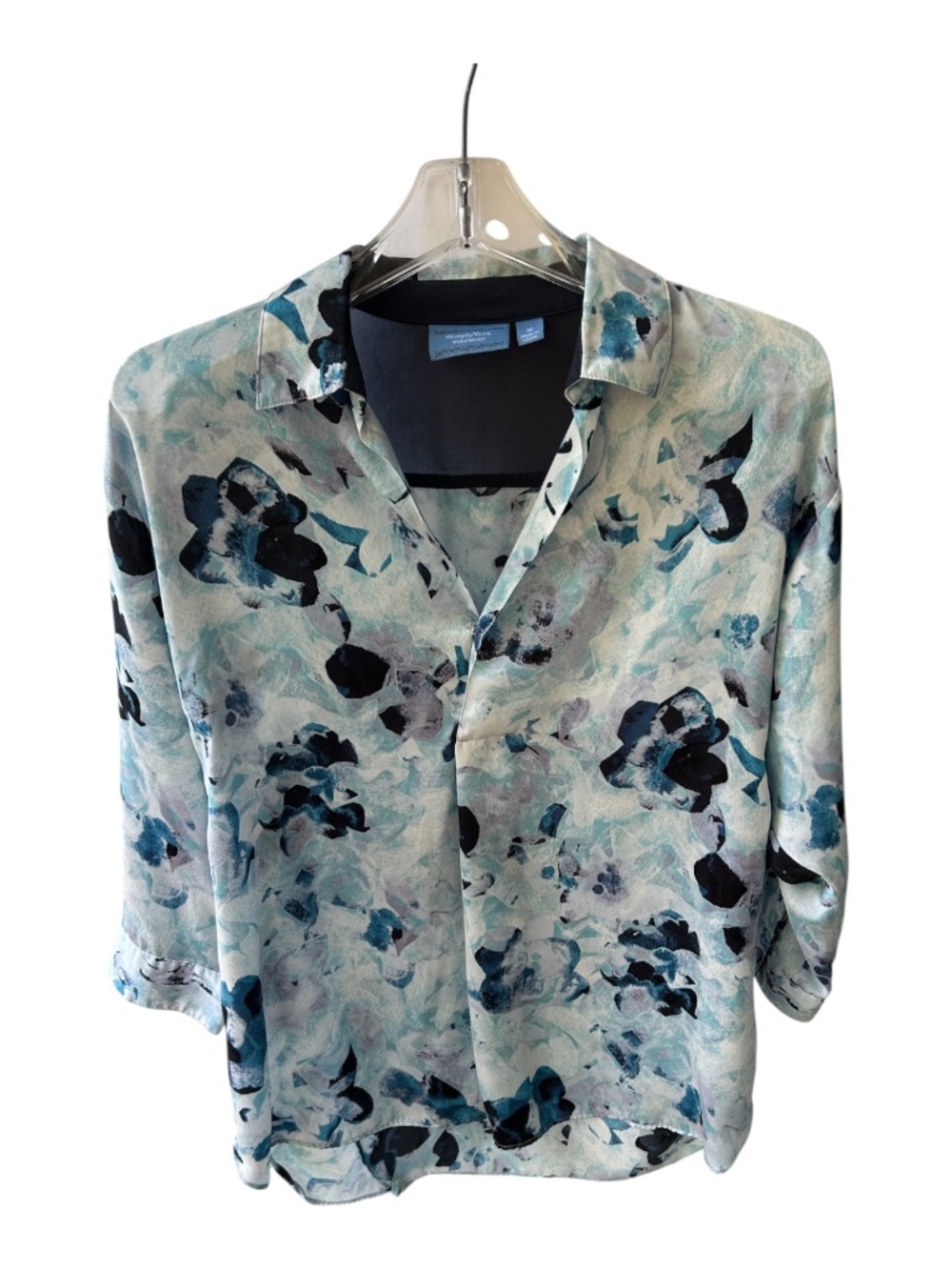 Simply Vera Wang Floral Blouse (3/4 Sleeve Length)-Size M